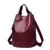 Large Red Leather Backpack Large Red Leather Backpack